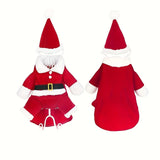 Santa Claus Costume Dress for Cats (Christmas Cosplay Outfit)