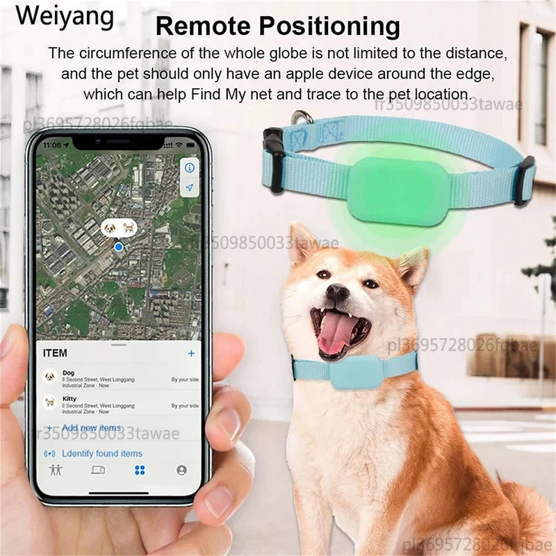 Real-Time GPS Pet Locator with Adjustable Collar for Dogs & Cats