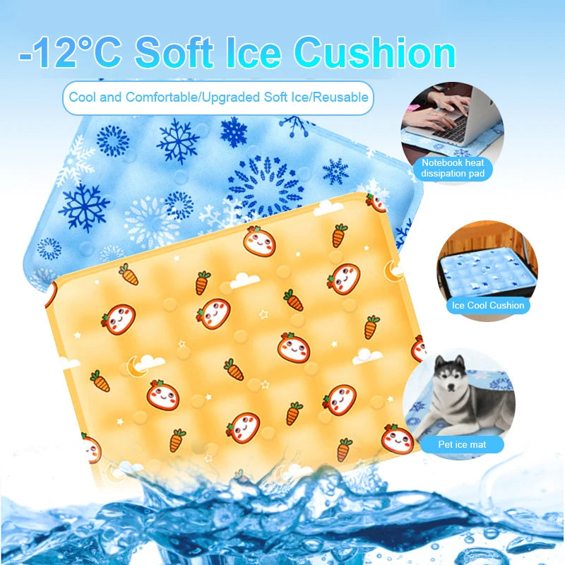 Cooling Ice Pad Mat for Cats & Dogs, Summer