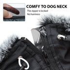 Waterproof Dog Jacket with Built-In Harness
