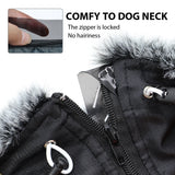 Waterproof Dog Jacket with Built-In Harness