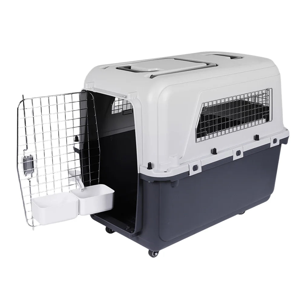 Rolling Wheeled Pet Carrier (Airline-Approved, Dog & Cat, Up to 44 lbs)