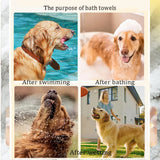 Ultra Absorbent Thickened Dog Bathrobe — Quick-Drying Wrap Towel