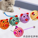 Nylon Rope Mouse Cat Toy with Bell — Durable Chew & Teaser Toy