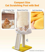 Cat Tree with Cloud Bed & Scratching Post + Catnip