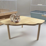 Wooden Hamster Ladder Platform — Climbing Toy for Small Pets