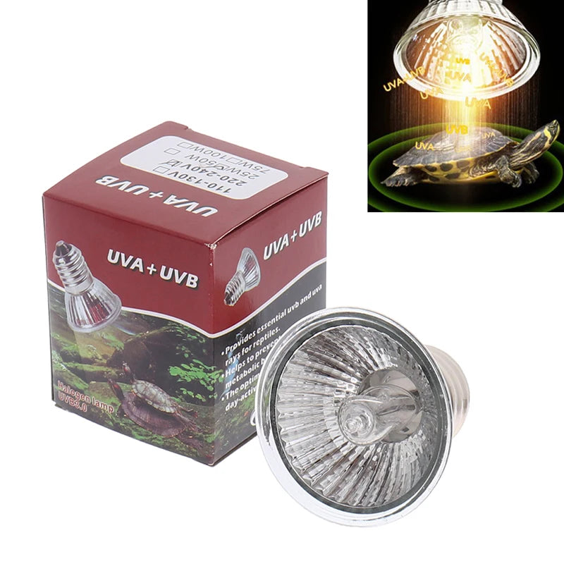 UVA/UVB 3.0 Reptile Basking Bulb — Heat & UV Light for Turtles & Lizards, 25W–75W