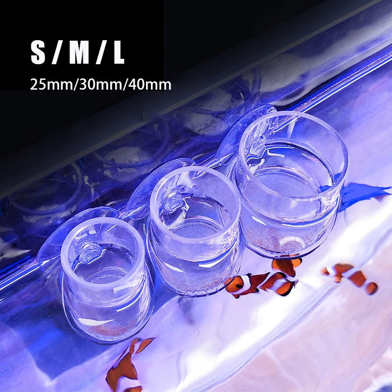 Acrylic Aquarium Fish Feeding Ring (Anti-Drift, Transparent, Floating)