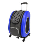 Multi-Carry Breathable Pet Suitcase & Cat Backpack — Foldable Portable Outdoor Bag for Dogs & Cats