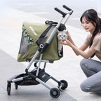 Ultra-Light Foldable Pet Stroller for Cats & Dogs — Dual-Pet