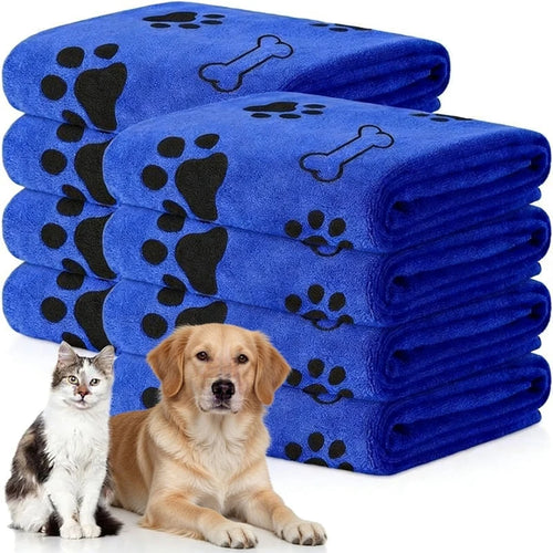 Quick-Drying Microfiber Dog Towel — Super Absorbent Bath Towel