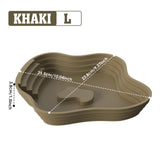 Multi-Use Turtle & Frog Bathing Basin — Food, Water & Soaking Bowl for Reptiles