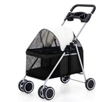 Portable Folding Pet Stroller for Cats, Dogs, Rabbits & Hamsters