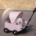 Small Foldable Outdoor Pet Stroller for Cats — Park-Ready Compact Travel Cart