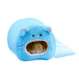 Bear-Shape Plush Hammock Bed — Warm Winter Nest for Hamsters & Small Pets