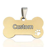Custom Engraved Stainless Steel Dog Tag — Personalized Pet ID Charm