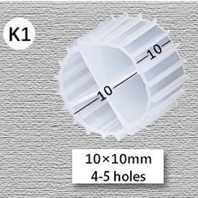 MBBR Aquarium Bio Filter Media K1–K5 for Koi Ponds