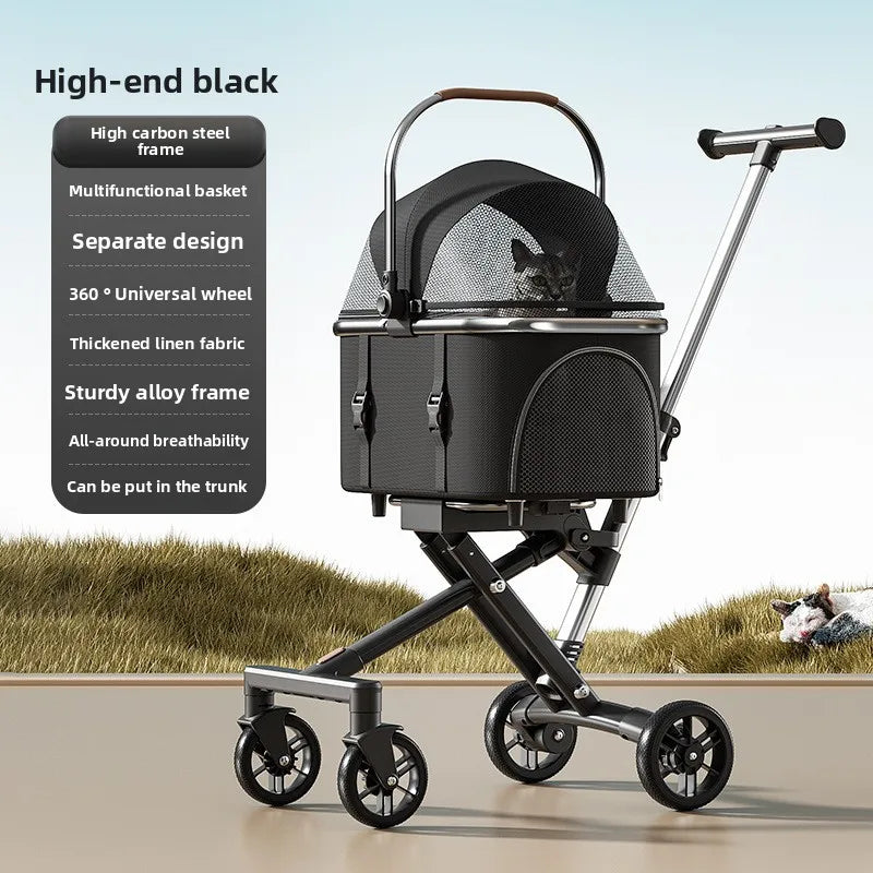 3-in-1 Pet Stroller with Car Seat & Hand Carry — up to 20 lbs