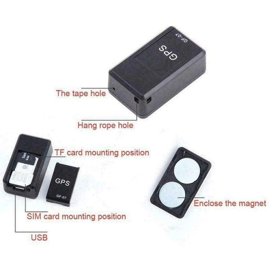 Mini Magnetic GPS Tracker for Vehicles, Kids & Elderly - Real-Time