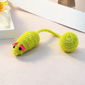 Knitted Mouse Ball Toy with Rustling Tail — Crinkle Sound Cat Toy