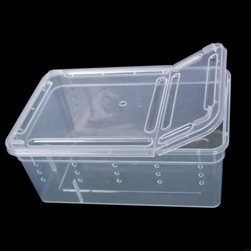 Portable Mini Terrarium Habitat — Transparent Travel Box for Small Reptiles & Insects