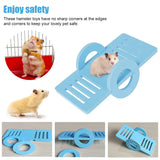 Hamster Play Toy Set — Slide Hut, Seesaw & Swing, Easy Assembly