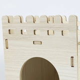 Wooden Hamster House — Fence-Style Sleeping Villa