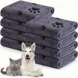 Quick-Drying Microfiber Dog Towel — Super-Absorbent Bath & Car Towel