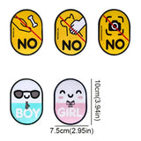 Waterproof Pet Social Sticker Tags (Cartoon, Double-Sided, 5 Styles)