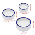 Mini Ceramic Reptile Water & Food Bowl — Set of 2 for Spiders, Geckos & Tortoises