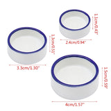Mini Ceramic Reptile Water & Food Bowl — Set of 2 for Spiders, Geckos & Tortoises