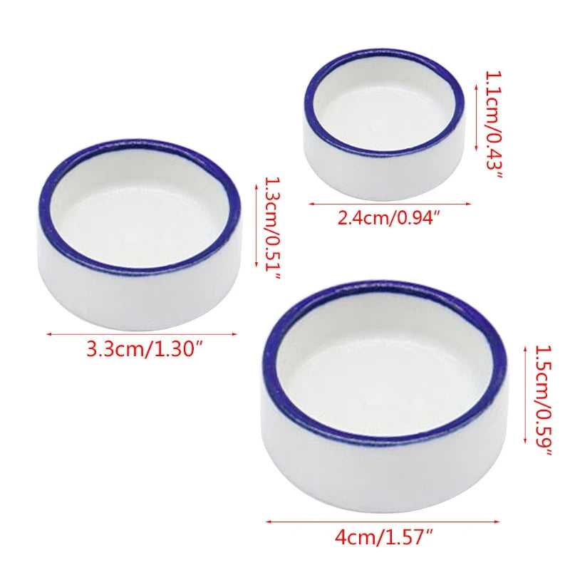 Mini Ceramic Reptile Water & Food Bowl — Set of 2 for Spiders, Geckos & Tortoises