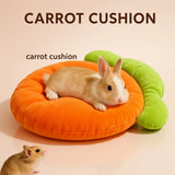 Carrot-Shaped Pet Bed — Thickened Cozy Mat for Rabbits & Guinea Pigs