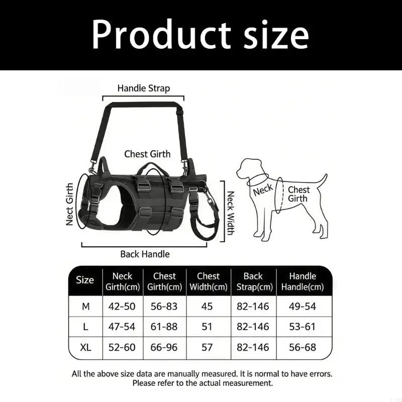 Customizable Dog Leg Support Harness for Large Breeds