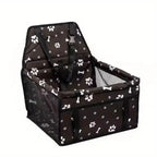 Foldable Dog Car Booster Seat with Safety Belt