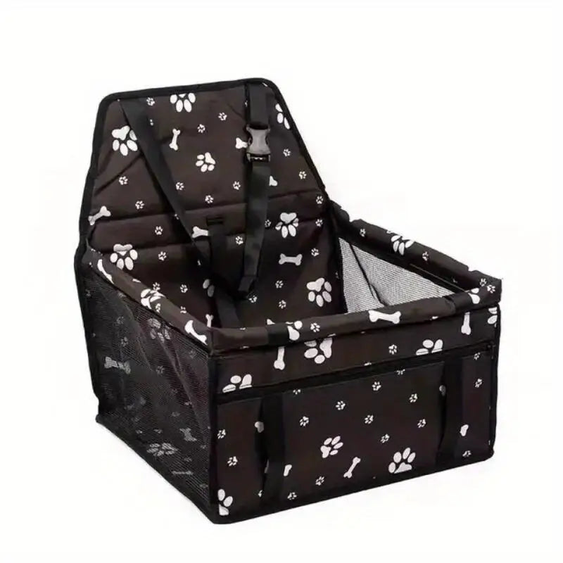 Foldable Dog Car Booster Seat with Safety Belt