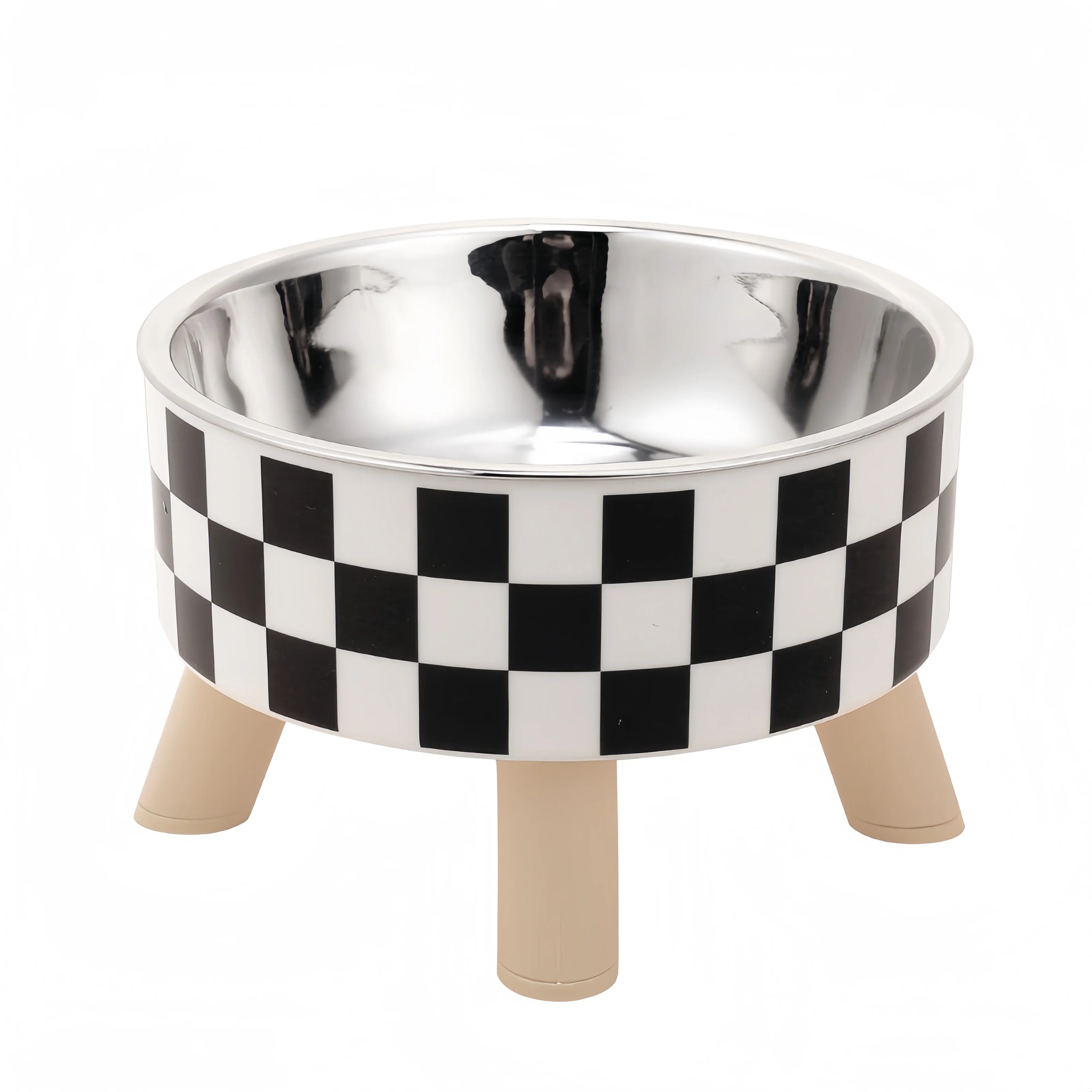 Raised Stainless Steel Pet Feeder Bowl