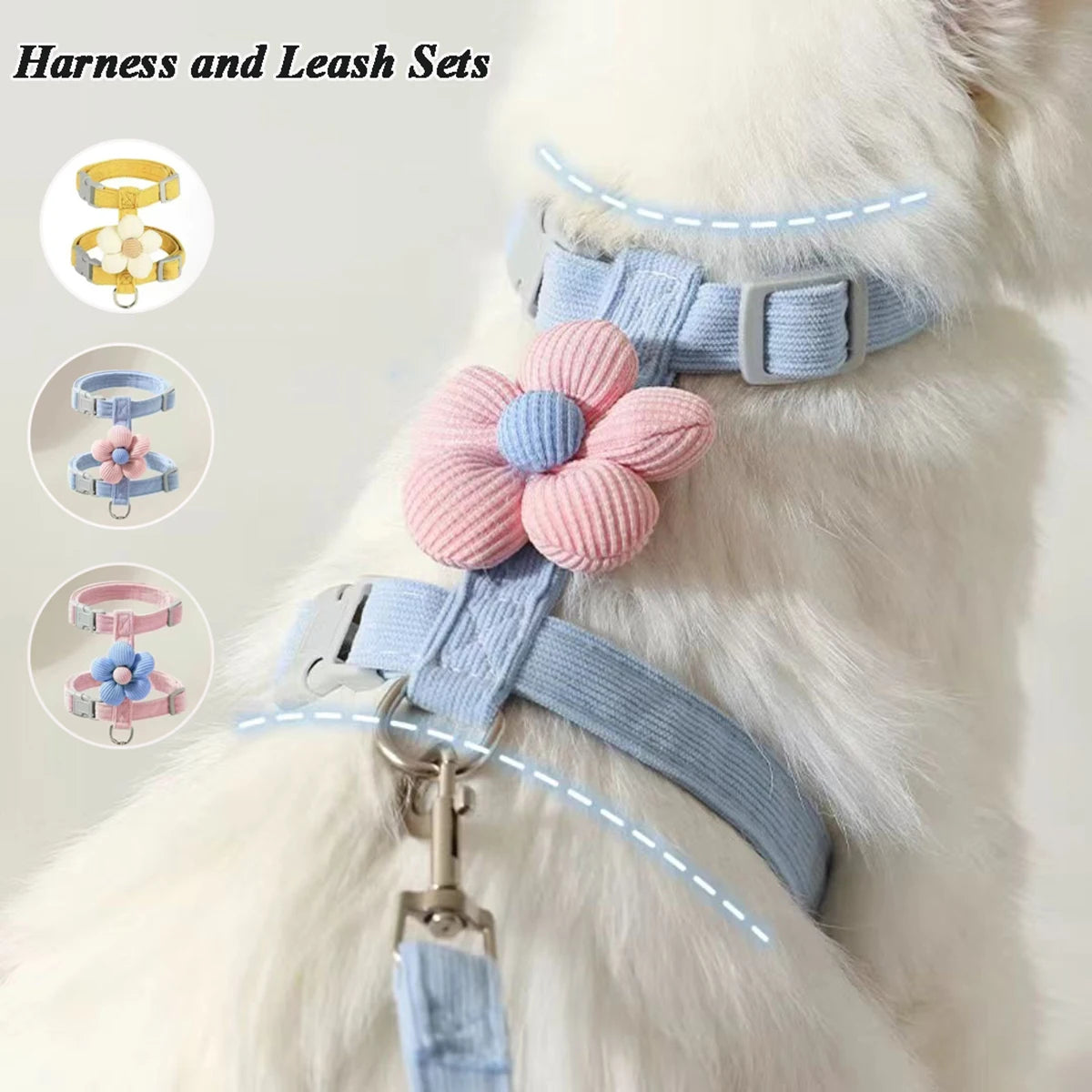 Step-In Harness & Leash Set for Cats & Dogs