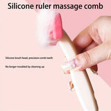 Detachable Silicone Massage Comb — Hair Removal Brush for Rabbits & Cats