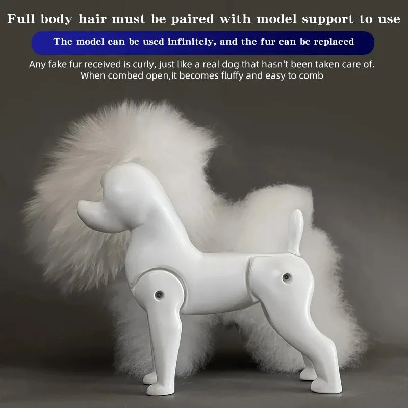 Bichon Grooming Practice Model with Wig