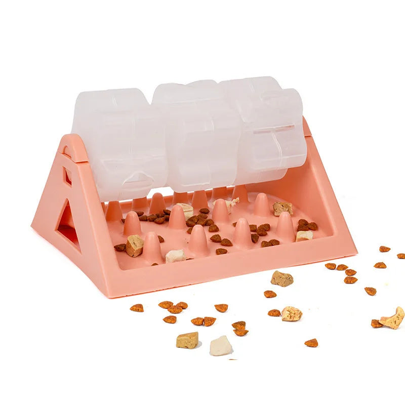 Rotating Slow Feeder Puzzle Toy for Cats & Dogs — Bite-Resistant Leaky Food Dispenser