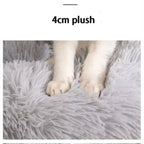 Round Plush Dog Bed