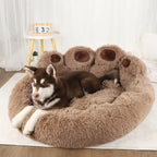 Fluffy Plush Winter Pet Bed Basket