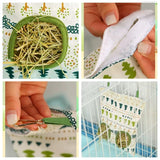 Hanging Hay Bag with Hooks — Multi-Hole Feeder for Rabbits & Guinea Pigs