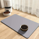 Waterproof Pet Feeding Mat — Absorbent Rubber Placemat for Bowls & Cages