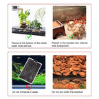 Adjustable Graphene Reptile Heat Mat — 10-Level Thermostat, 5W–45W