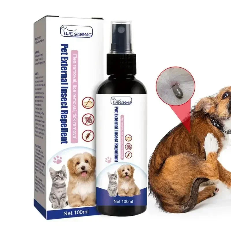 Natural Plant-Extract Flea & Tick Spray for Pets — 100ml