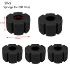 Black Bio Sponge Aquarium Filter (Air Pump Driven, Corner Skimmer, Bio Media)