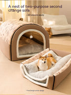 Cozy Pet Nest Bed for Dogs & Cats