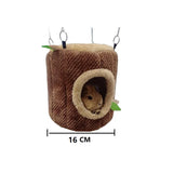 Tree Stump Hammock Bed — Cozy Hideaway for Hamsters & Rats